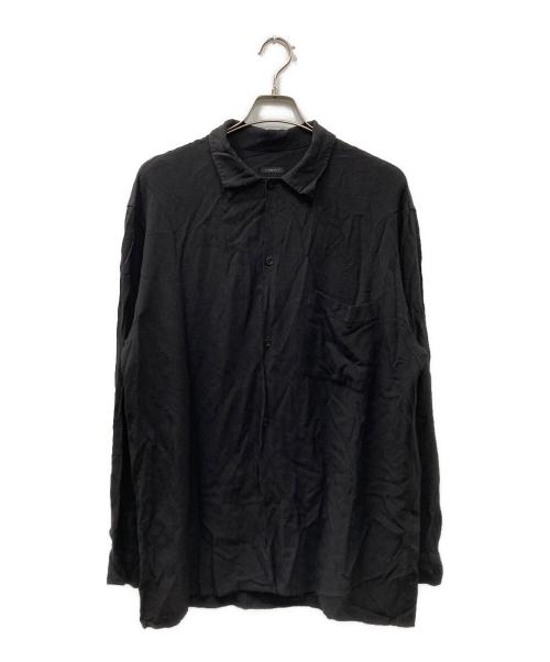 COMOLI（コモリ）COMOLI (コモリ) 19ss レーヨンオープンカラーシャツ ブラック サイズ:3の古着・服飾アイテム