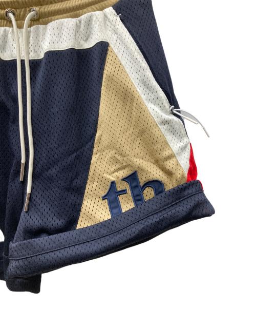 KITH（キス）KITH (キス) メッシュショートパンツ ネイビー×ベージュ サイズ:Sの古着・服飾アイテム