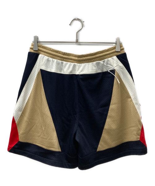 KITH（キス）KITH (キス) メッシュショートパンツ ネイビー×ベージュ サイズ:Sの古着・服飾アイテム