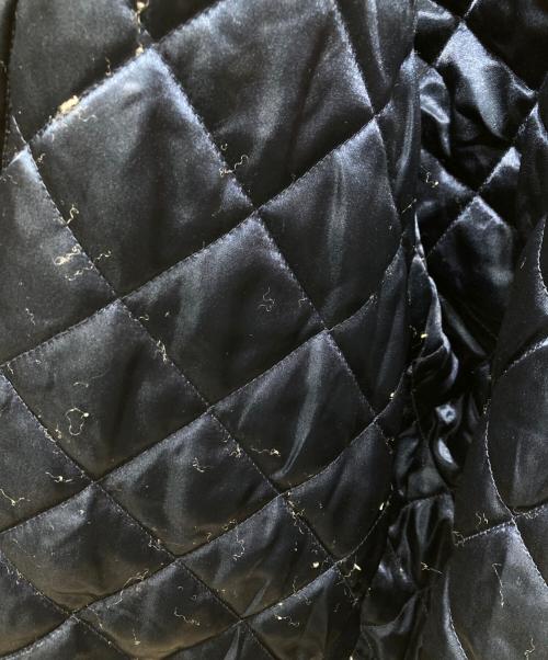 Champion（チャンピオン）Champion (チャンピオン) Supreme (シュプリーム) 18AW Hooded Satin Varsity Jacket スタジャン ネイビー サイズ:Lの古着・服飾アイテム