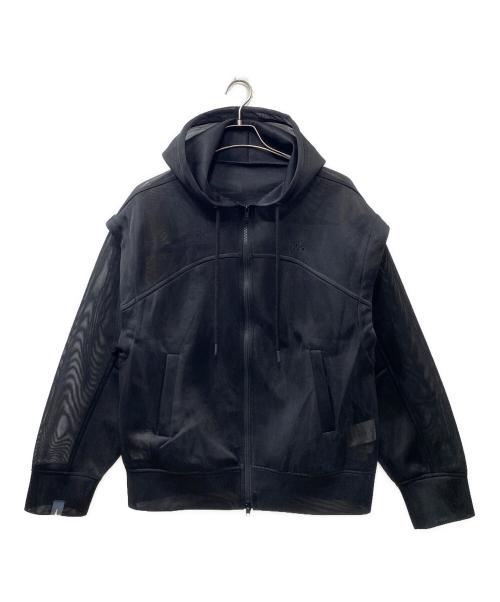 MAISON SPECIAL（メゾンスペシャル）MAISON SPECIAL (メゾンスペシャル) 2way See-through Hoodie ジップパーカー ブラック サイズ:FREEの古着・服飾アイテム