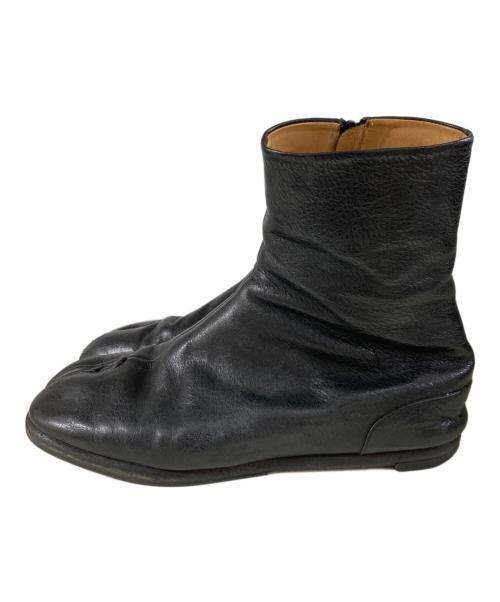 Maison Margiela（メゾンマルジェラ）Maison Margiela (メゾンマルジェラ) LEATHER TABI BOOTS ブラック サイズ:40の古着・服飾アイテム