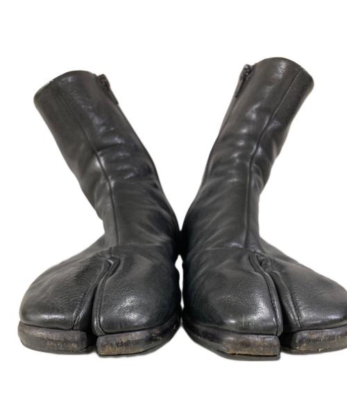 Maison Margiela（メゾンマルジェラ）Maison Margiela (メゾンマルジェラ) LEATHER TABI BOOTS ブラック サイズ:40の古着・服飾アイテム