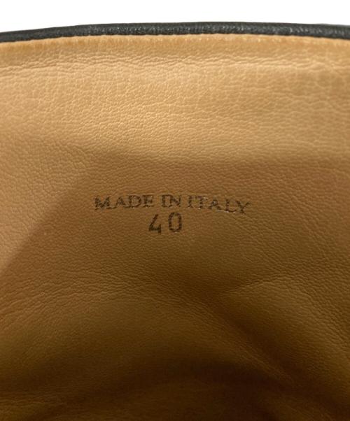 Maison Margiela（メゾンマルジェラ）Maison Margiela (メゾンマルジェラ) LEATHER TABI BOOTS ブラック サイズ:40の古着・服飾アイテム