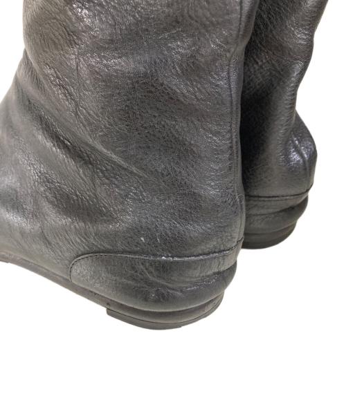 Maison Margiela（メゾンマルジェラ）Maison Margiela (メゾンマルジェラ) LEATHER TABI BOOTS ブラック サイズ:40の古着・服飾アイテム