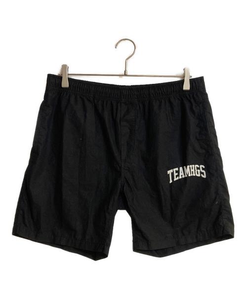 HIDE AND SEEK（ハイドアンドシーク）HIDE AND SEEK (ハイドアンドシーク) EASY SHORTS ハーフパンツ ブラック サイズ:Lの古着・服飾アイテム