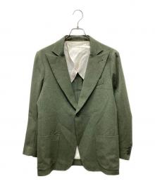 Needles（ニードルズ）の古着「Peaked Lapel 1B Jacke」｜グリーン