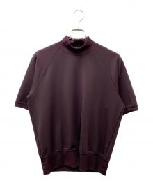 Needles（ニードルズ）の古着「S/S Mock Neck Shirt - Bright Jersey」｜ブラウン
