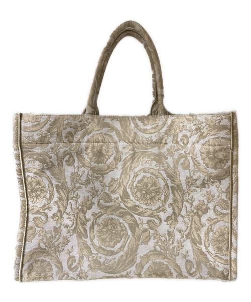 VERSACE（ヴェルサーチェ）VERSACE (ヴェルサーチェ) アテネ バロッコ トートバッグ グレー サイズ:OneSizeの古着・服飾アイテム