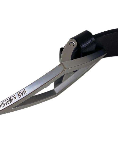 Han Kjobenhavn（ハン コペンヘーゲン）HAN KJOBENHAVN (ハン コペンヘーゲン) Daimond バックル ベルト ブラック サイズ:38/95の古着・服飾アイテム