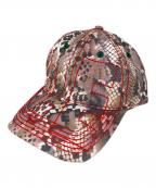 b.Eautifulビービューティフル）の古着「パイソン転写キャップ」｜ピンク