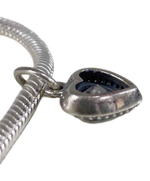 PANDORA（パンドラ）PANDORA (パンドラ) Heart Closure Snake Chain Necklace シルバーの古着・服飾アイテム