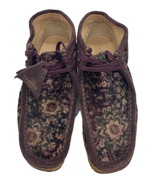 CLARKS（クラークス）CLARKS (クラークス) Wallbee Boots Velvet ボルドー サイズ:39の古着・服飾アイテム