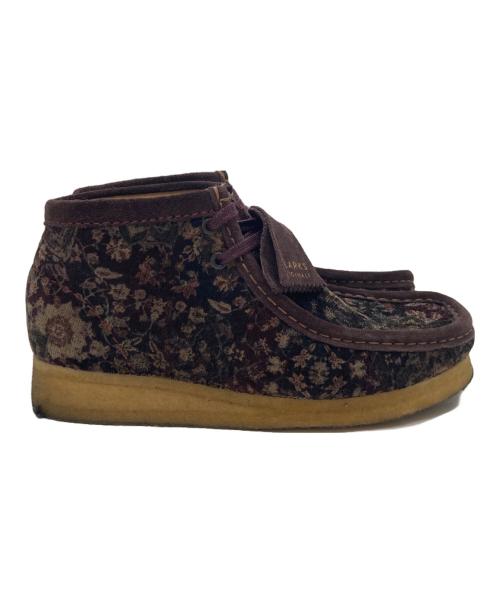 CLARKS（クラークス）CLARKS (クラークス) Wallbee Boots Velvet ボルドー サイズ:39の古着・服飾アイテム