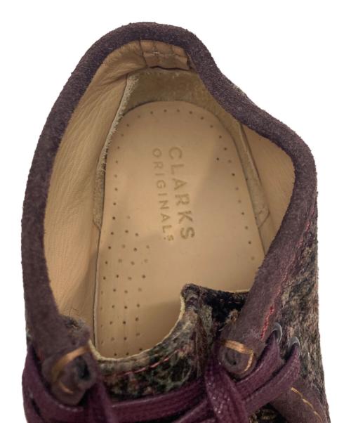 CLARKS（クラークス）CLARKS (クラークス) Wallbee Boots Velvet ボルドー サイズ:39の古着・服飾アイテム