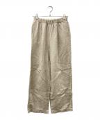 KAGUREカグレ）の古着「リネンイージートラウザー」｜アイボリー