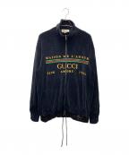 GUCCIグッチ）の古着「シェニールジャケット」｜ブラック