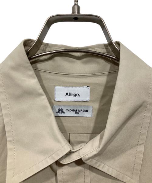 ALLEGE（アレッジ）ALLEGE (アレッジ) THOMAS MASON (トーマスメイソン) 別注シャツ Standard Shirt ベージュ サイズ:4の古着・服飾アイテム