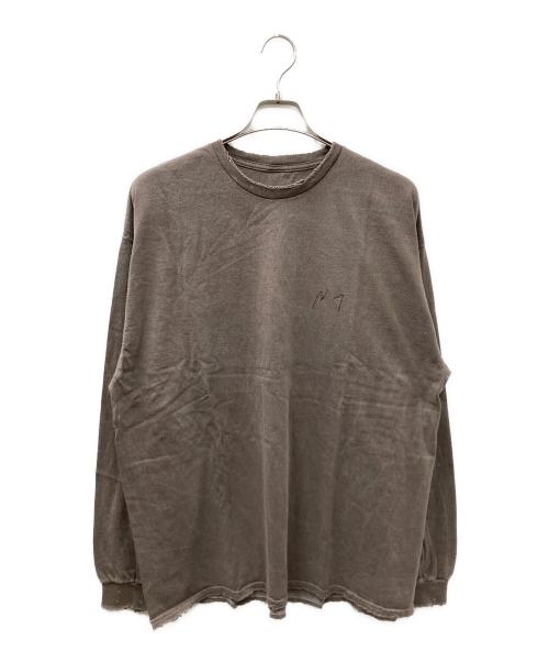 ANCELLM/exclusive（アンセルム）ANCELLM/exclusive (アンセルム) TC AGING LS T-SHIRT ブラウン サイズ:OS 未使用品の古着・服飾アイテム