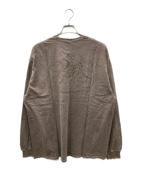 ANCELLM/exclusive（アンセルム）ANCELLM/exclusive (アンセルム) TC AGING LS T-SHIRT ブラウン サイズ:OS 未使用品の古着・服飾アイテム