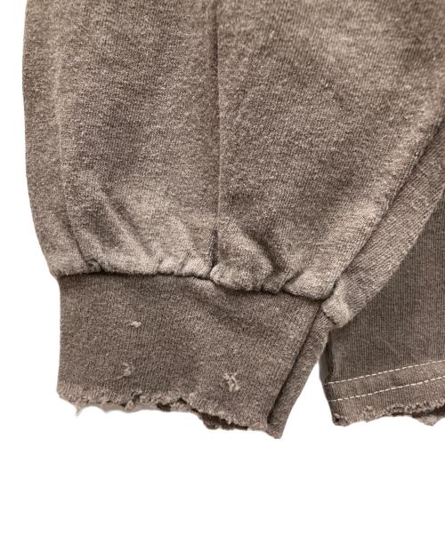 ANCELLM/exclusive（アンセルム）ANCELLM/exclusive (アンセルム) TC AGING LS T-SHIRT ブラウン サイズ:OS 未使用品の古着・服飾アイテム