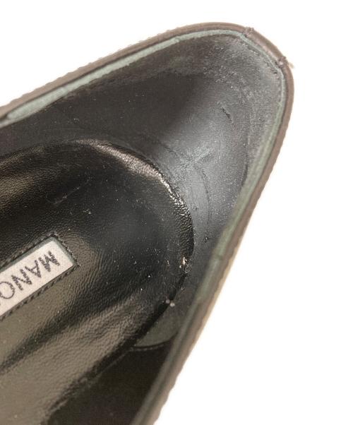 Manolo Blahnik（マノロブラニク）Manolo Blahnik (マノロブラニク) コインローファー ブラック サイズ:39の古着・服飾アイテム