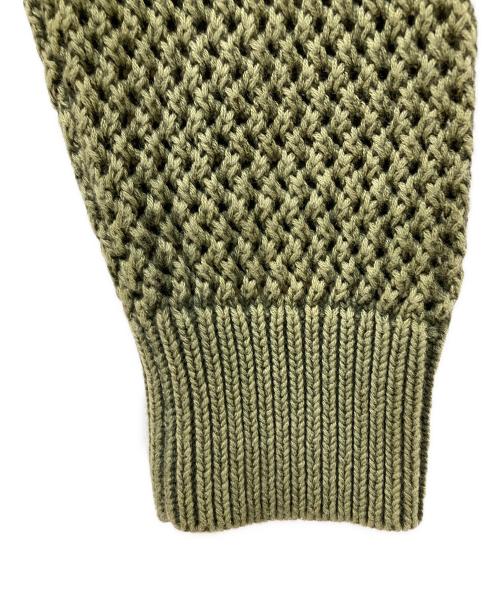 stussy（ステューシー）stussy (ステューシー) 23AW Pigment Dyed Loose Gauge Sweater オリーブ サイズ:Mの古着・服飾アイテム