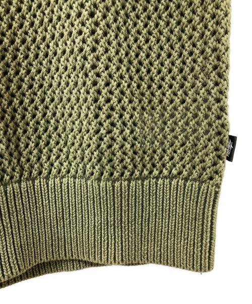 stussy（ステューシー）stussy (ステューシー) 23AW Pigment Dyed Loose Gauge Sweater オリーブ サイズ:Mの古着・服飾アイテム