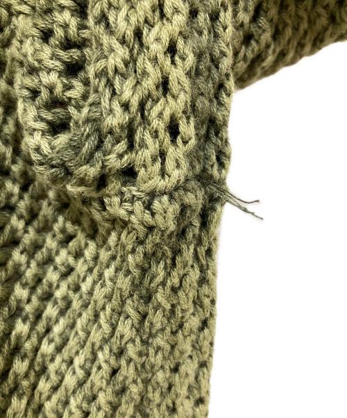 stussy（ステューシー）stussy (ステューシー) 23AW Pigment Dyed Loose Gauge Sweater オリーブ サイズ:Mの古着・服飾アイテム