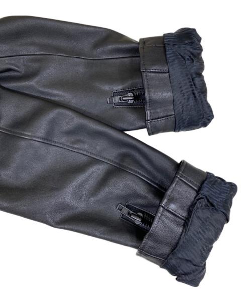 LIMI feu（リミフゥ）LIMI feu (リミフゥ) ブラックスタッズ ダブル レザーライダースジャケット ブラック サイズ:XSの古着・服飾アイテム