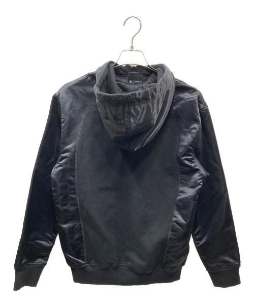 adidas（アディダス）adidas (アディダス) ALEXANDER WANG (アレキサンダー・ワン) 切替ジップパーカー ブラック サイズ:XSの古着・服飾アイテム