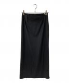 ETREエトレ）の古着「トリコットIラインスカート」｜ブラック