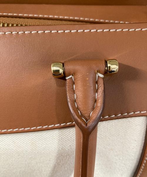 MACKINTOSH（マッキントッシュ）MACKINTOSH (マッキントッシュ) レザー&コットンボストンバッグS ブラウンの古着・服飾アイテム