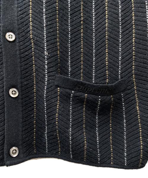 SUPREME（シュプリーム）Supreme (シュプリーム) 25SS Herringbone Cardigan ブラック サイズ:SIZE Sの古着・服飾アイテム