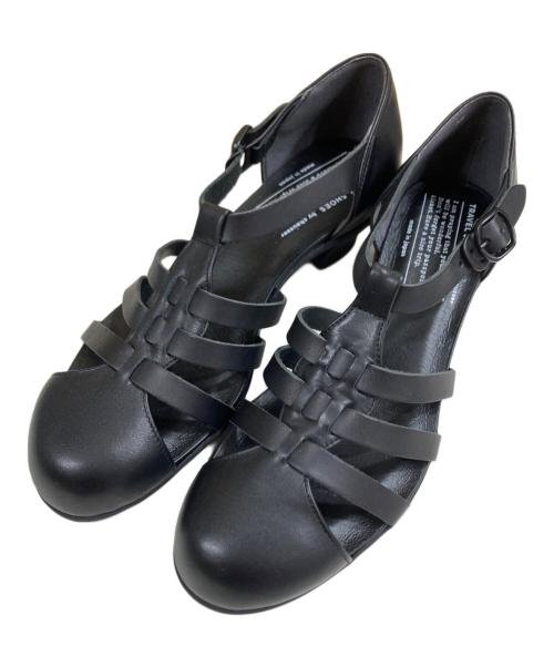 chausser（ショセ）chausser (ショセ) GURKHA HEEL SHOES ブラック サイズ:37の古着・服飾アイテム