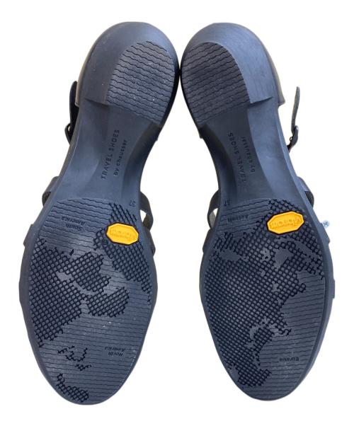 chausser（ショセ）chausser (ショセ) GURKHA HEEL SHOES ブラック サイズ:37の古着・服飾アイテム