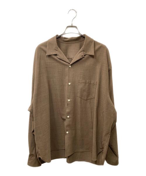 sillage（シアージ）sillage (シアージ) Essential Over Shirt ブラウン サイズ:Freeの古着・服飾アイテム