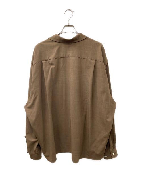 sillage（シアージ）sillage (シアージ) Essential Over Shirt ブラウン サイズ:Freeの古着・服飾アイテム