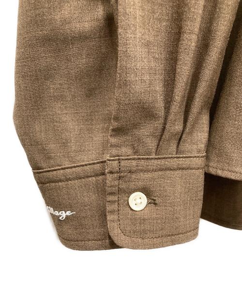 sillage（シアージ）sillage (シアージ) Essential Over Shirt ブラウン サイズ:Freeの古着・服飾アイテム