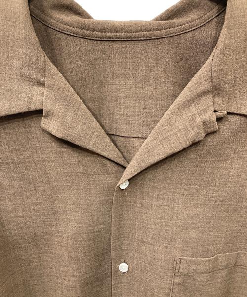 sillage（シアージ）sillage (シアージ) Essential Over Shirt ブラウン サイズ:Freeの古着・服飾アイテム