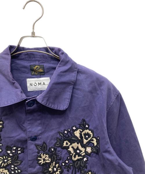 Needles（ニードルズ）Needles (ニードルズ) NOMA t.d. (ノーマティーディー) D.N. COVERALL - FLORAL / HAND EMB. カバーオール ネイビー サイズ:Lの古着・服飾アイテム