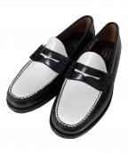 G.H.BASSジーエイチバス）の古着「バイカラーコインローファー」｜ホワイト×ブラック