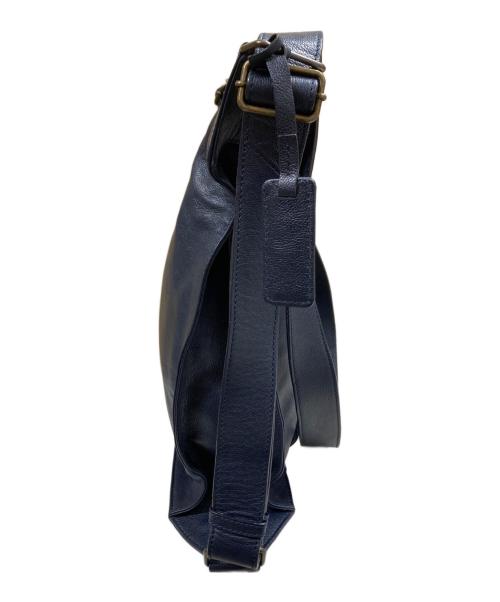 MOTHERHOUSE（マザーハウス）MOTHERHOUSE (マザーハウス) レザー スクエア 2WAYバッグ メッセンジャー ネイビーの古着・服飾アイテム