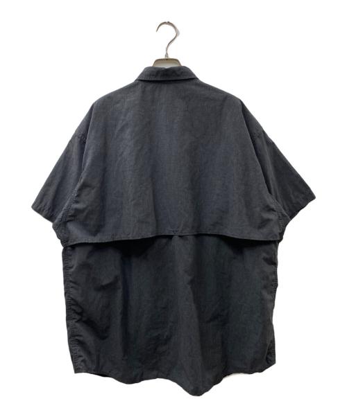 THE NORTHFACE PURPLELABEL（ザ・ノースフェイス パープルレーベル）THE NORTHFACE PURPLELABEL (ザ・ノースフェイス パープルレーベル) Polyester Linen Field H/S Shirt 半袖シャツ ブラック サイズ:Ｍの古着・服飾アイテム