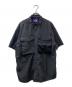 THE NORTHFACE PURPLELABEL（ザ・ノースフェイス パープルレーベル）の古着「Polyester Linen Field H/S Shirt 半袖シャツ」｜ブラック