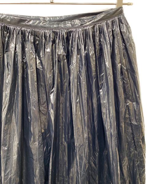 Maison Margiela（メゾンマルジェラ）Maison Margiela (メゾンマルジェラ) コーティングプリーツスカート ブラック サイズ:38の古着・服飾アイテム