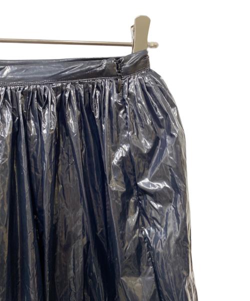 Maison Margiela（メゾンマルジェラ）Maison Margiela (メゾンマルジェラ) コーティングプリーツスカート ブラック サイズ:38の古着・服飾アイテム