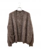 MAATEE&SONSマーティーアンドサンズ）の古着「23AW 別注 ざぶとん Cashmere shaggy cardigan」｜ブラウン
