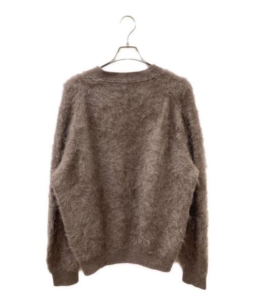 MAATEE&SONS（マーティーアンドサンズ）MAATEE&SONS (マーティーアンドサンズ) 23AW 別注 ざぶとん Cashmere shaggy cardigan ブラウン サイズ:3の古着・服飾アイテム
