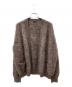 MAATEE&SONS（マーティーアンドサンズ）の古着「23AW 別注 ざぶとん Cashmere shaggy cardigan」｜ブラウン